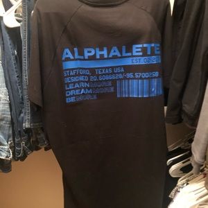 Alphalete Black and blue t shirt
